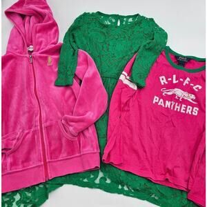 Juicy Couture/GB Girls/Polo Ralph Lauren Girl's Size 6 Pink & Green 3 Piece Lot
